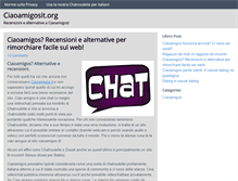 Tablet Screenshot of ciaoamigosit.org